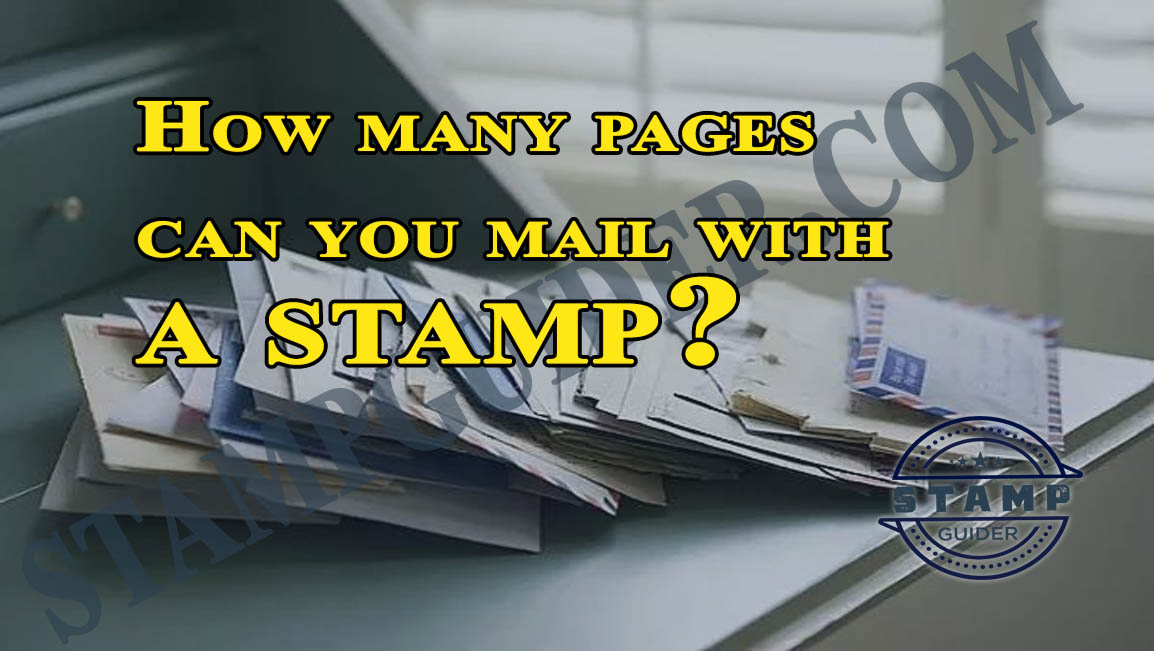 How many pages can you mail with a stamp?