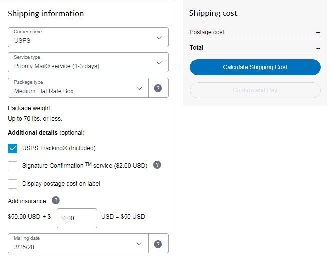 Tips for Create a Shipping Label with PayPal without a Purchase