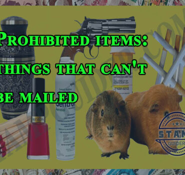 Prohibited items: things that can't be mailed