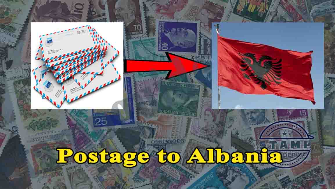 Postage to Albania